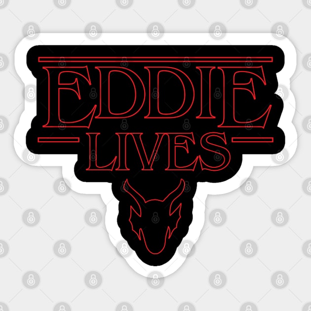 Eddie Lives Sticker by DesignWise